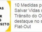OBSERVATÓRIO propõe “10 Medidas para Salvar Vidas no Trânsito” | foto: ONSV